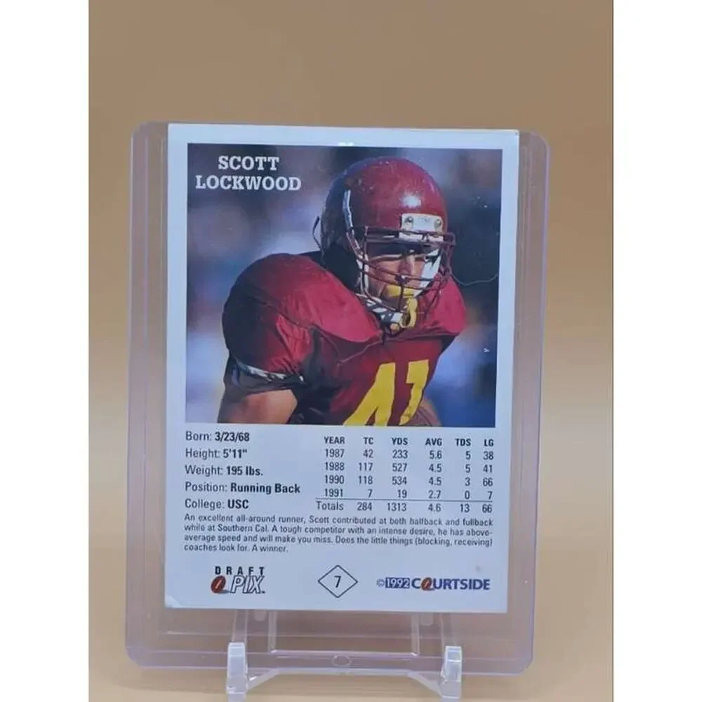 1992 Courtside Draft Pix #7a Scott Lockwood Card